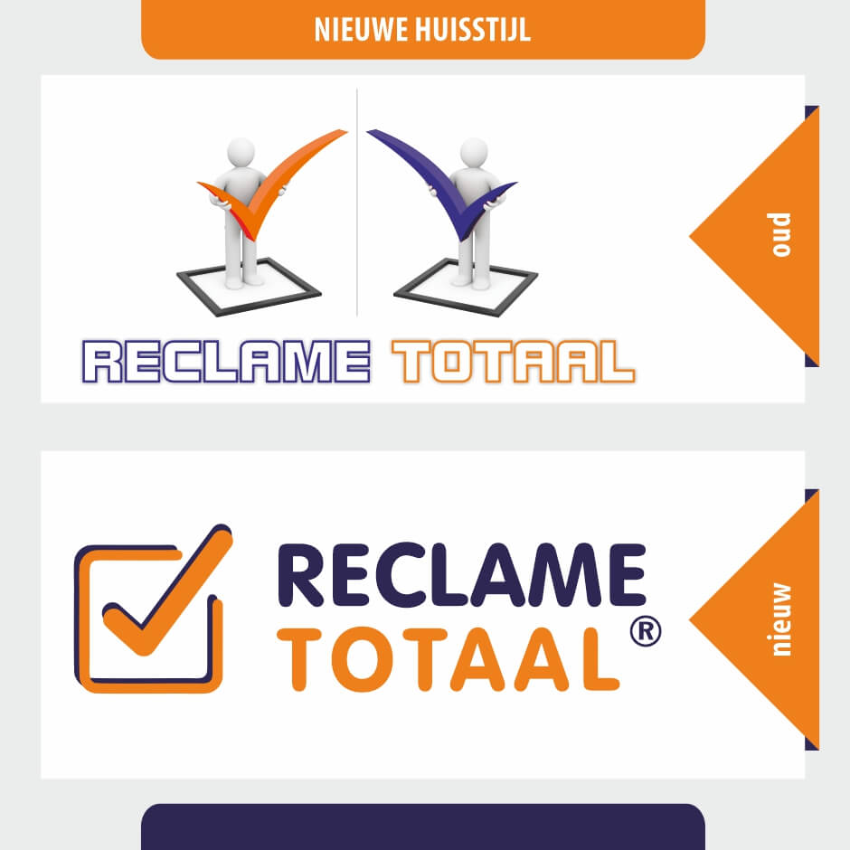 Reclame Totaal nieuw logo